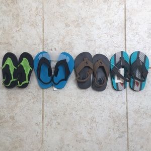 Bundle of 4 pairs infant/toddler boy summer shoes